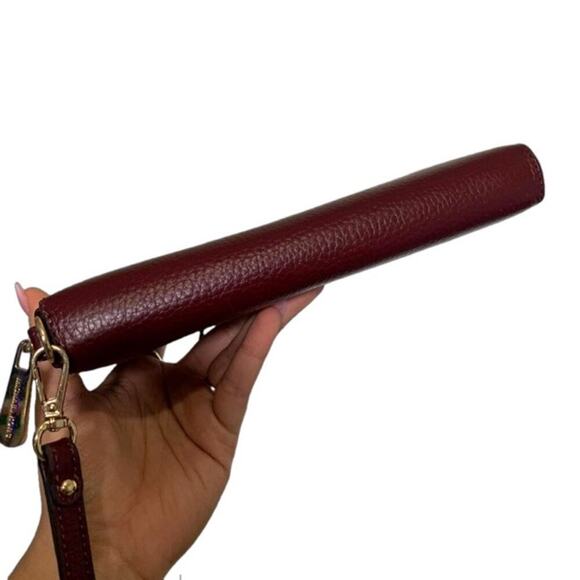 Michael Kors Burgundy Zip Around Wallet - Picture 3 of 8